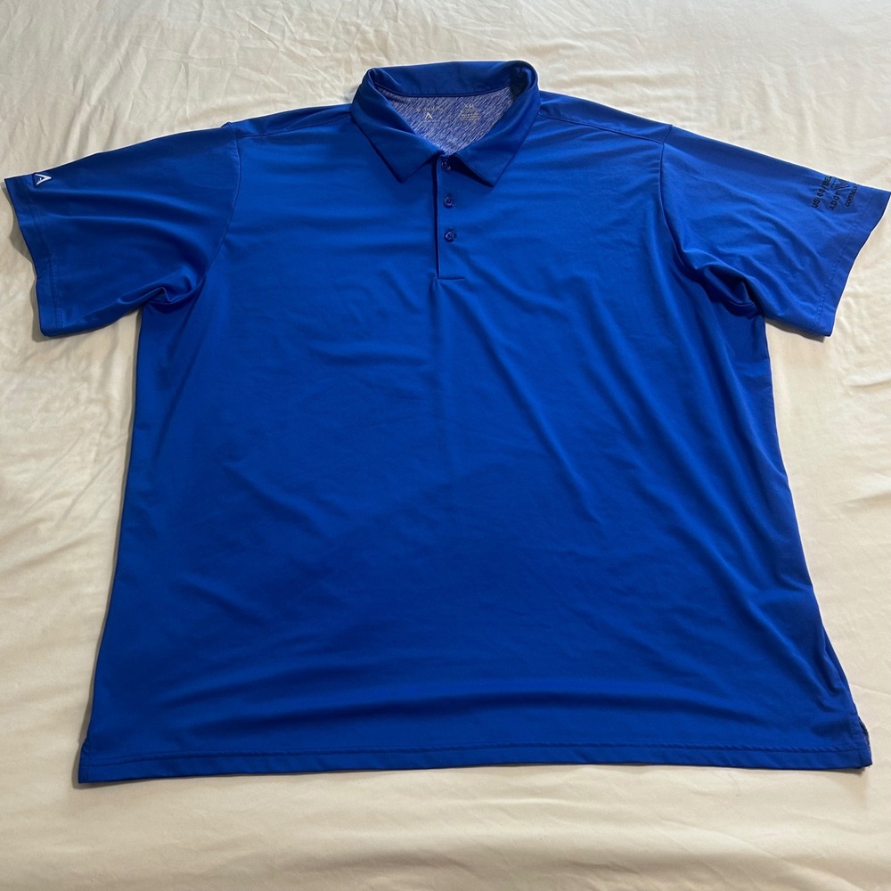 Antigua Desert Dry Mens XXL Blue Polo Shirt ADOT US 60 Bell Road Surprise AZ